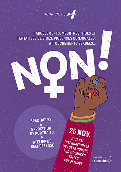 Journée de lutte contre les violences aux femmes - affiche